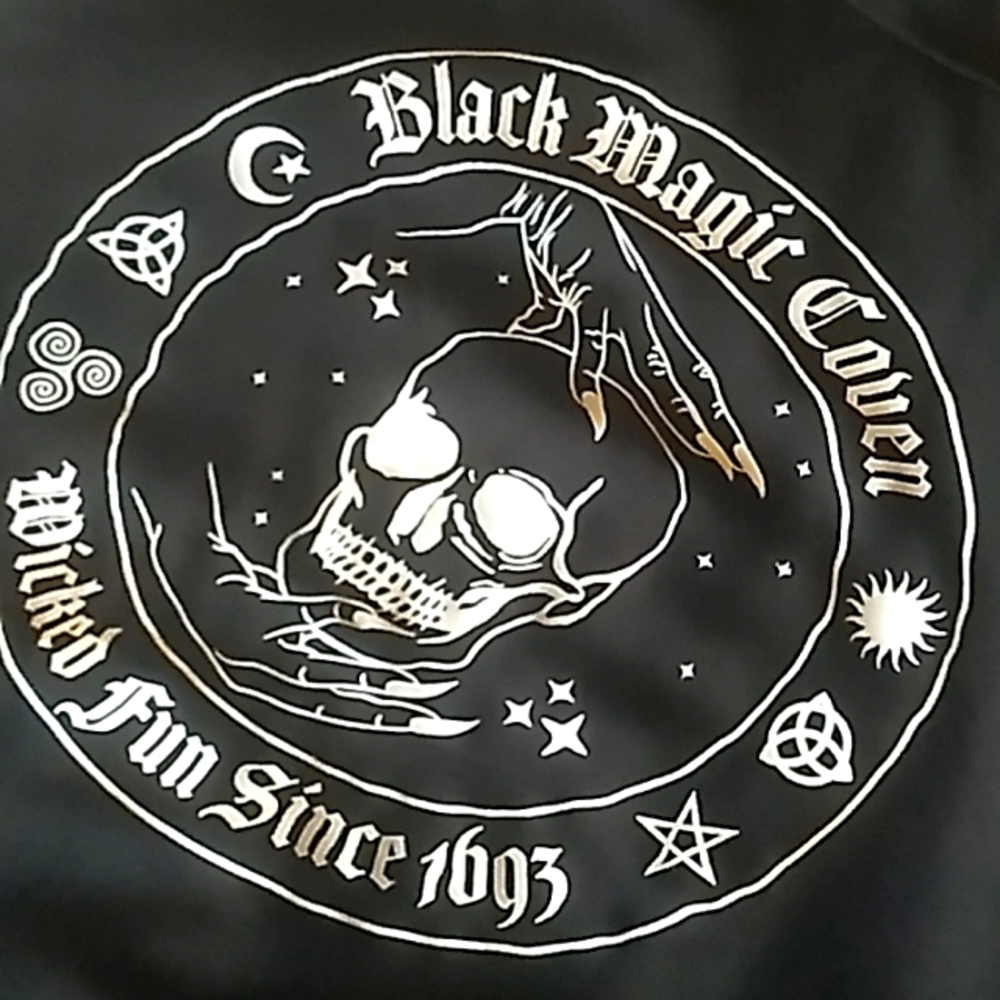 Black magic coven button up